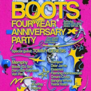 BOOTS: 4 Year Anniversary Party